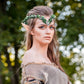 Elf Ears with Fairy Green Headpiece: Woodland Elf Crown