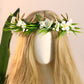 Fairy Flower Antler Crown - Woodland Floral Hairband Forest Antler Circlet