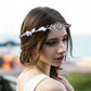 Crystal Elven Circlet: Woodland Leaf Crown, Green Flower Headband