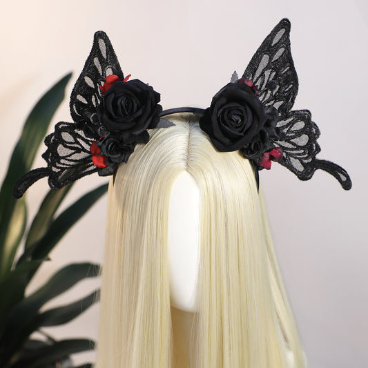 Black Butterfly Fairy Crown