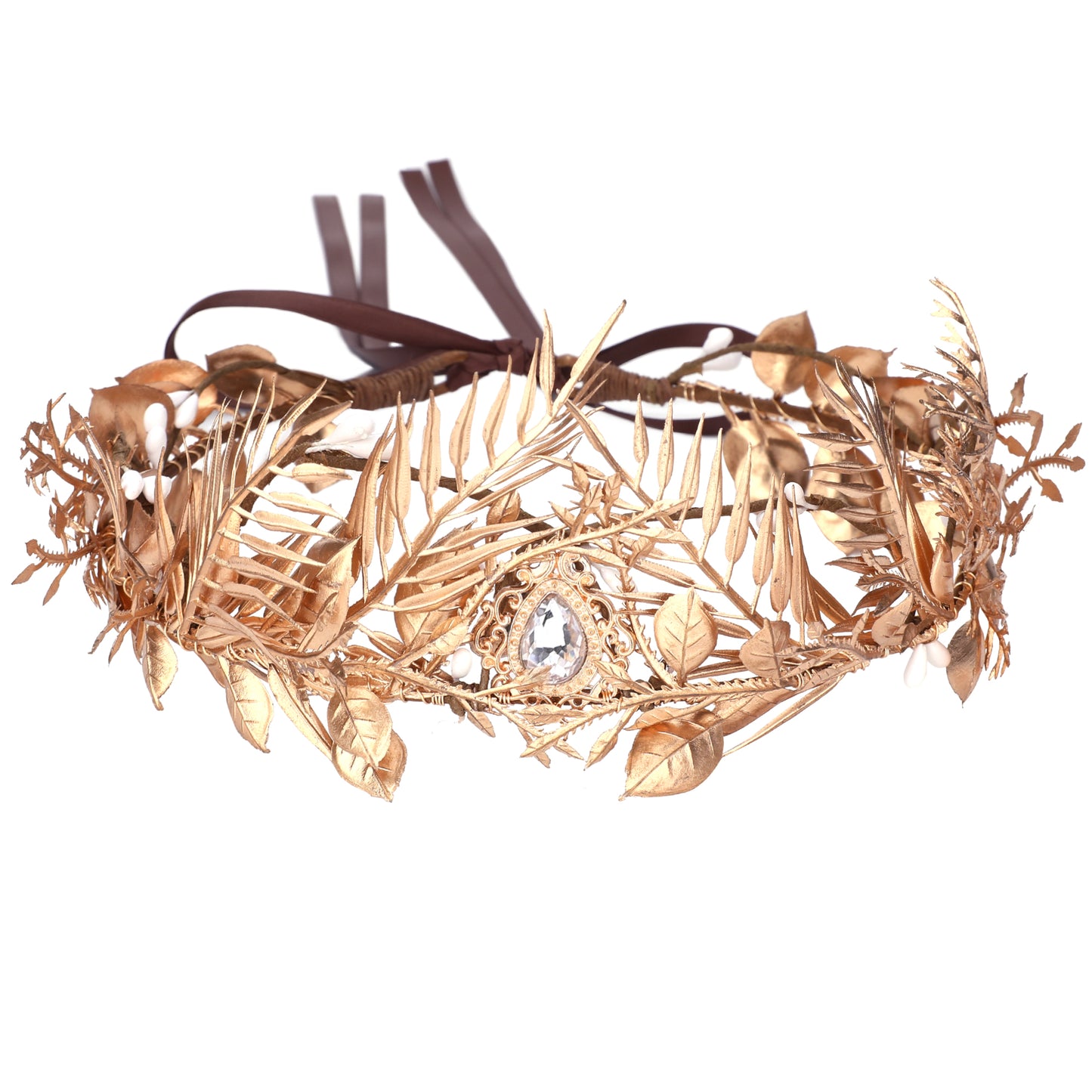 Handmade Golden King Crown with Branches Gold Twigs