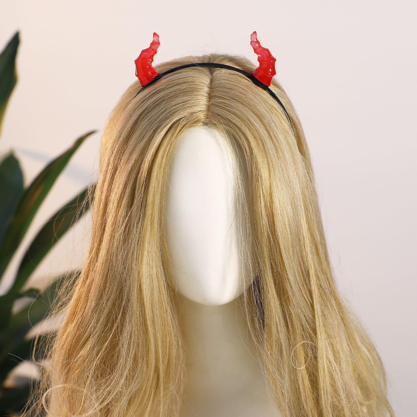 MOSTORY Red Devil Horns Headband - Handmade Horn Headband