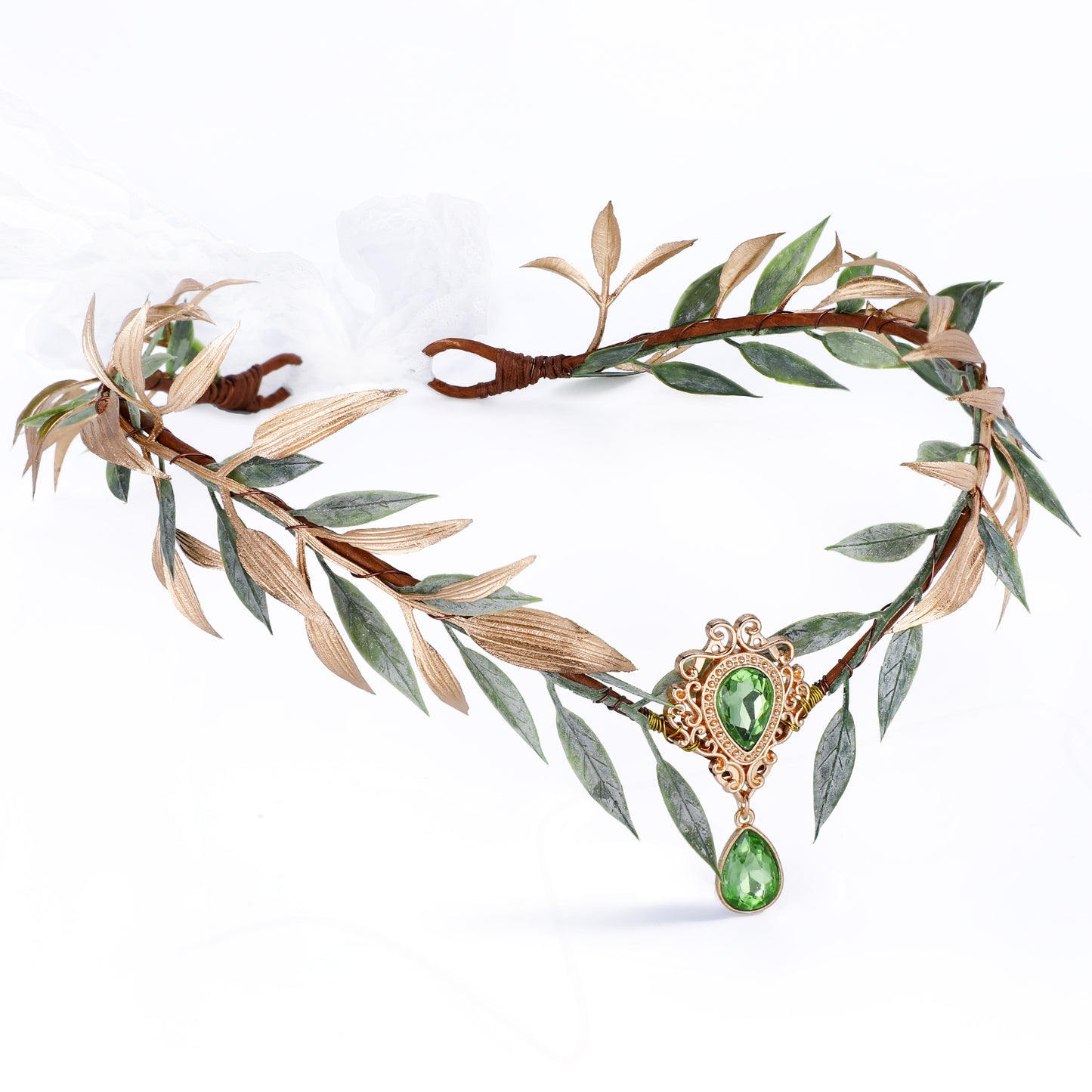 Fairy Leaf Rhinestone Headband