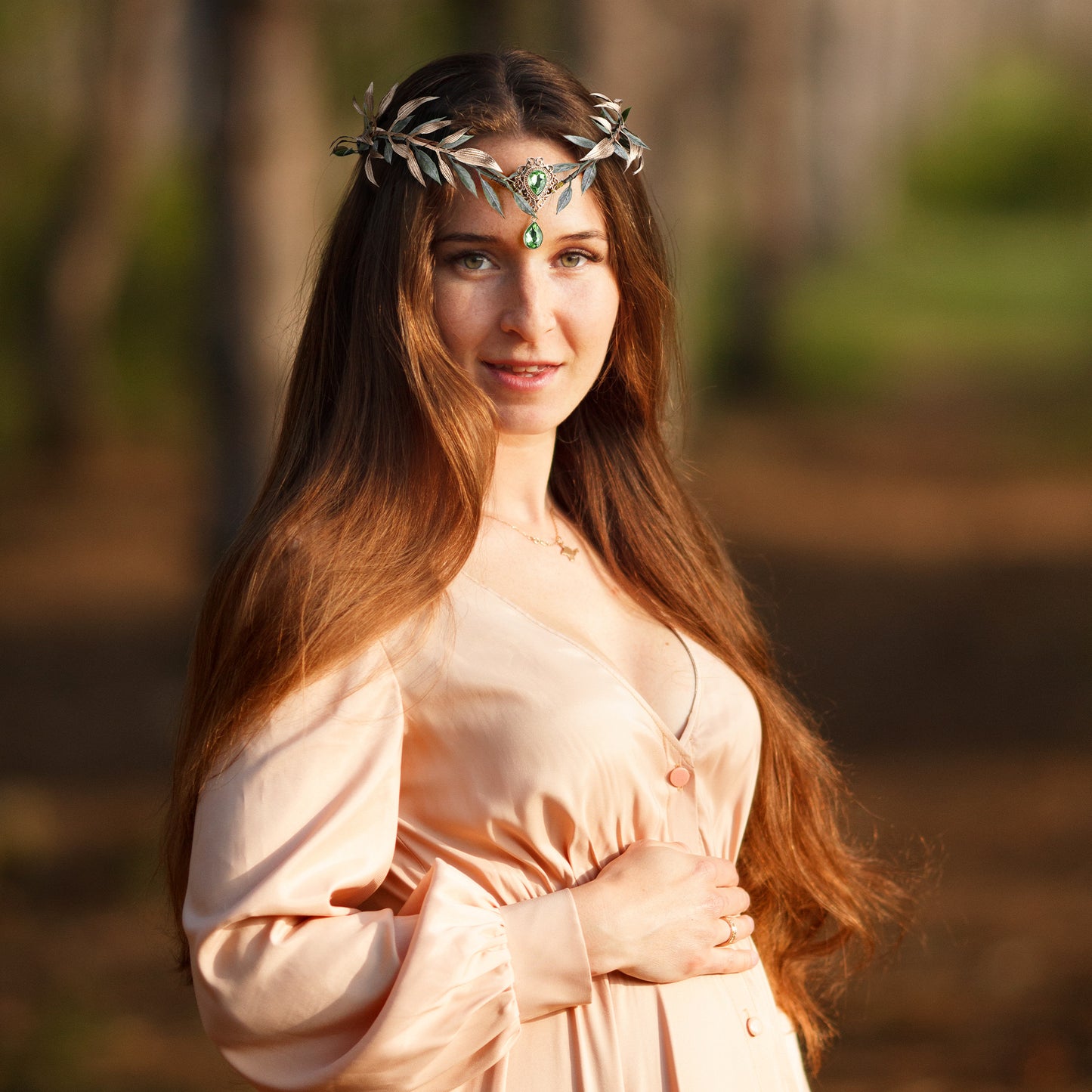 Fairy Leaf Rhinestone Headband