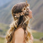 Gold Daisy Leaf Headpiece