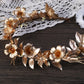 Gold Daisy Leaf Headpiece