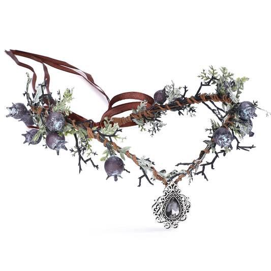 Woodland Elven Circlet Dark Fairy Thorn Crown