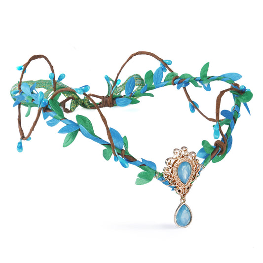 Blue Elf Crown Headpiece: Fairy Headband