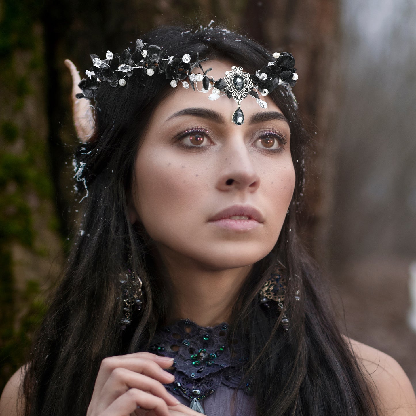 Eucalyptus Flower Headband: Baby Breath Headpiece