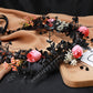 Floral Headpiece for Wedding: Rose Flower Crown Headband