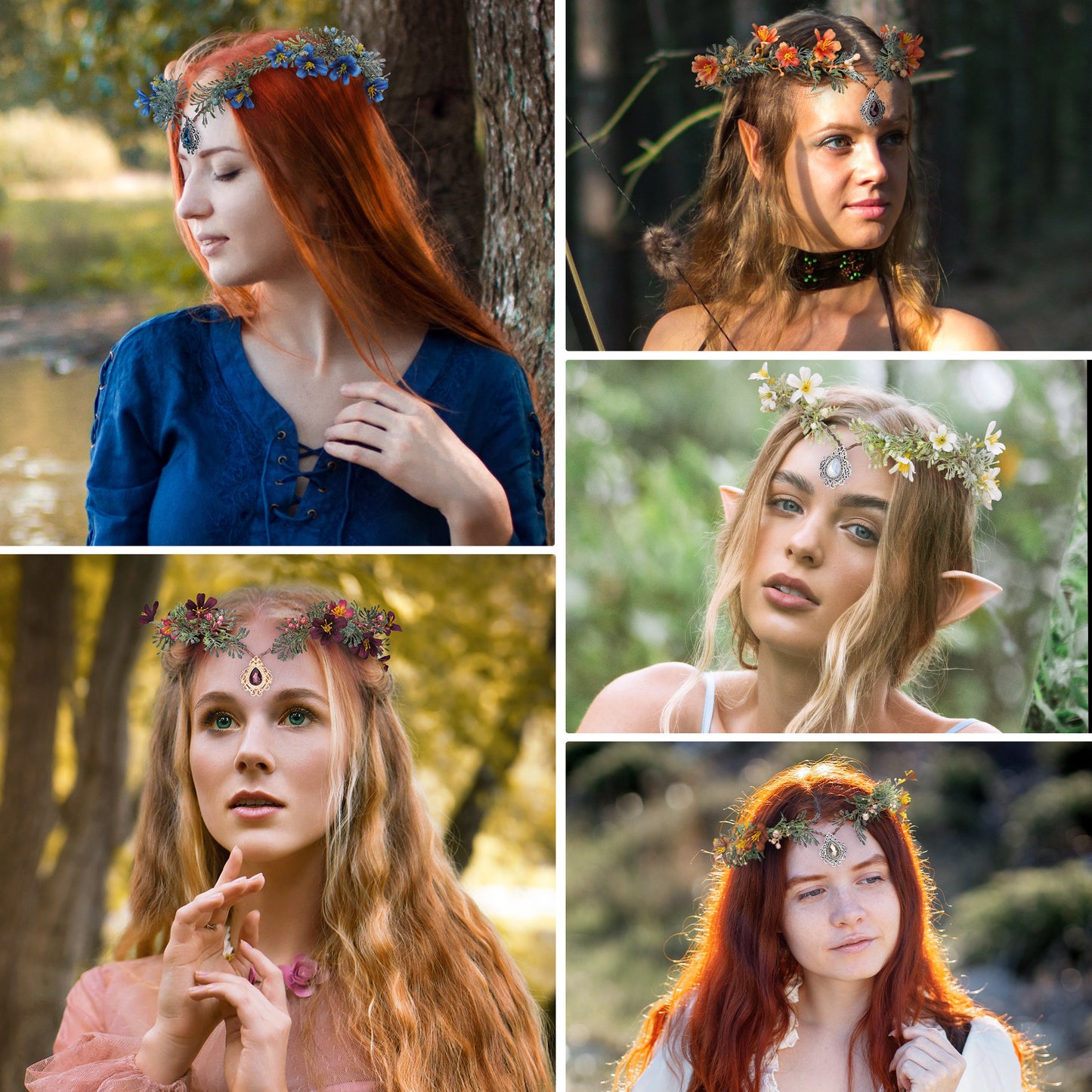 Daphne Elf Flower Fairy Crown