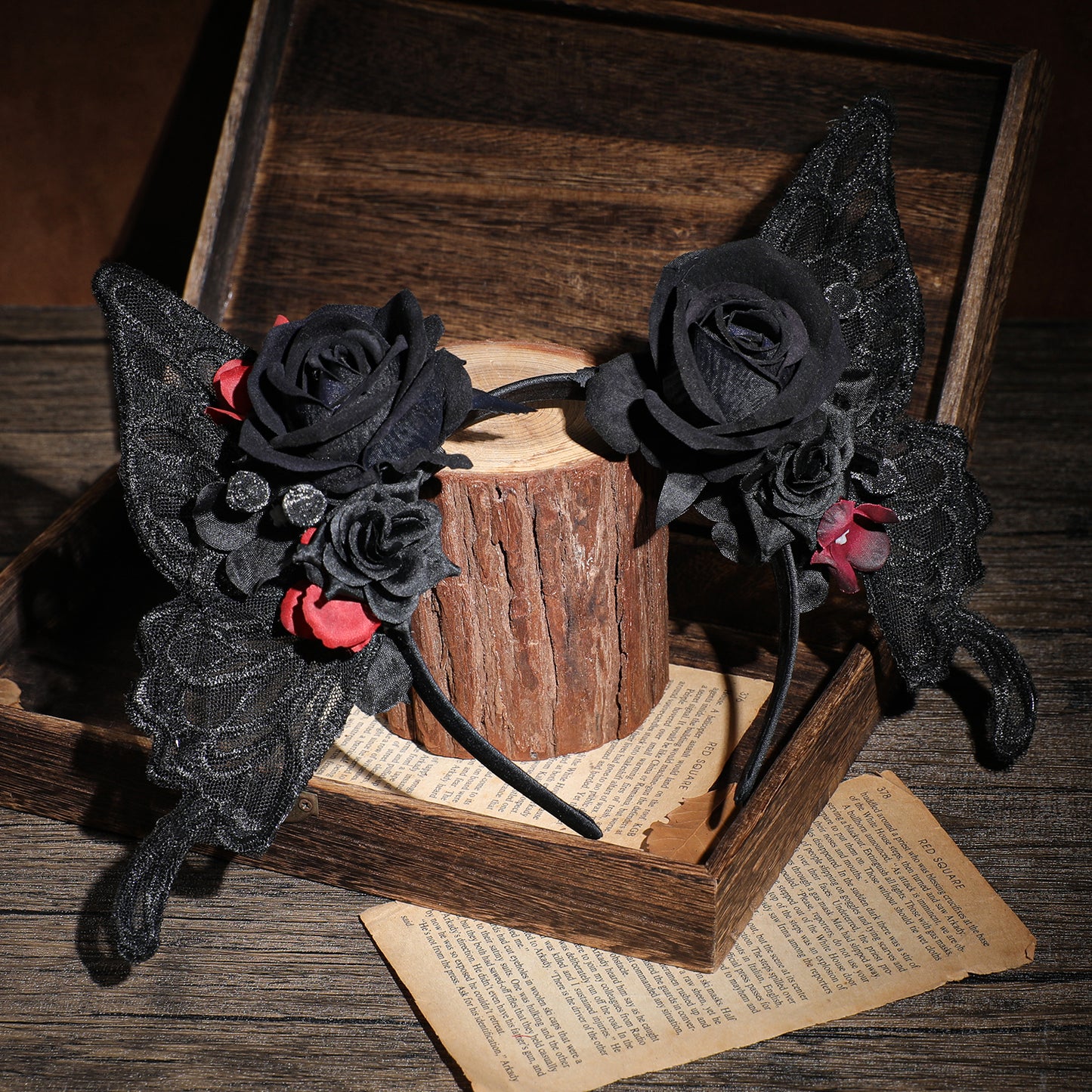 Black Butterfly Fairy Crown