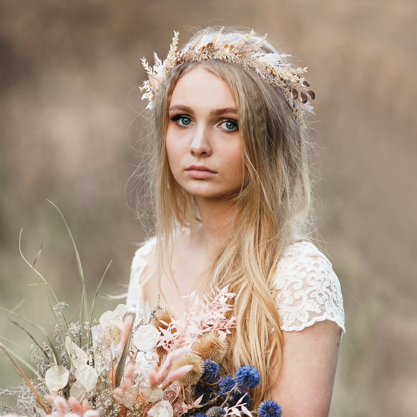 Gold Leaf Crown: Baby Shower Woodland Eucalyptus