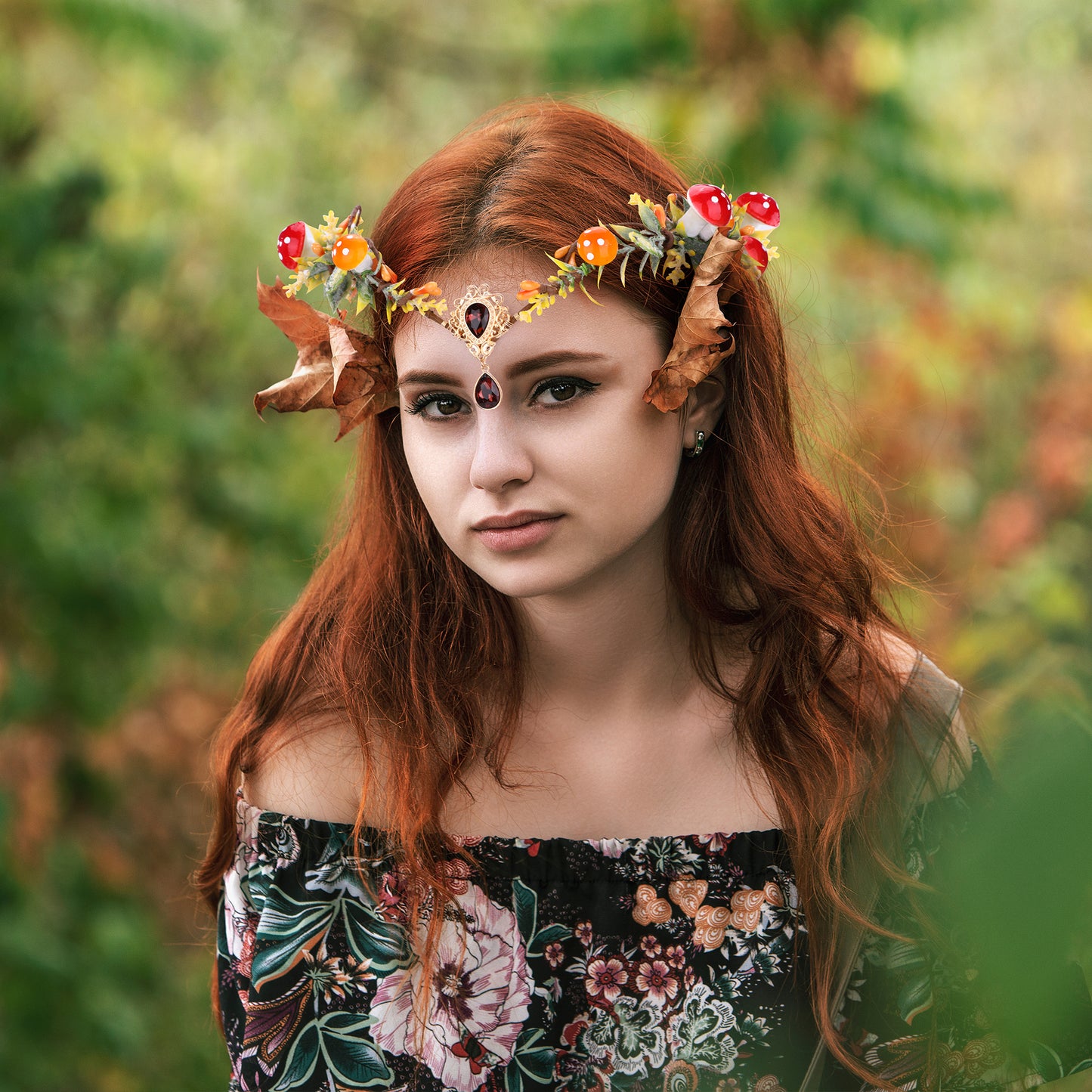 Woodland Elven Circlet Mushroom Flower Crown