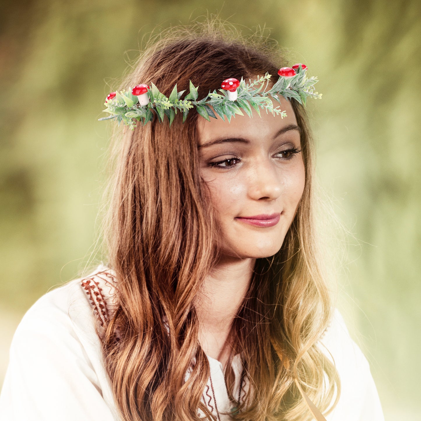 Woodland Green Leaf Crown