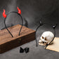 MOSTORY Red Ox Horns Headband - Handmade Demon Horn Headband