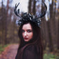 Black Elven Crown: Woodland Twig, Dark Vine, Fairy Headpiece