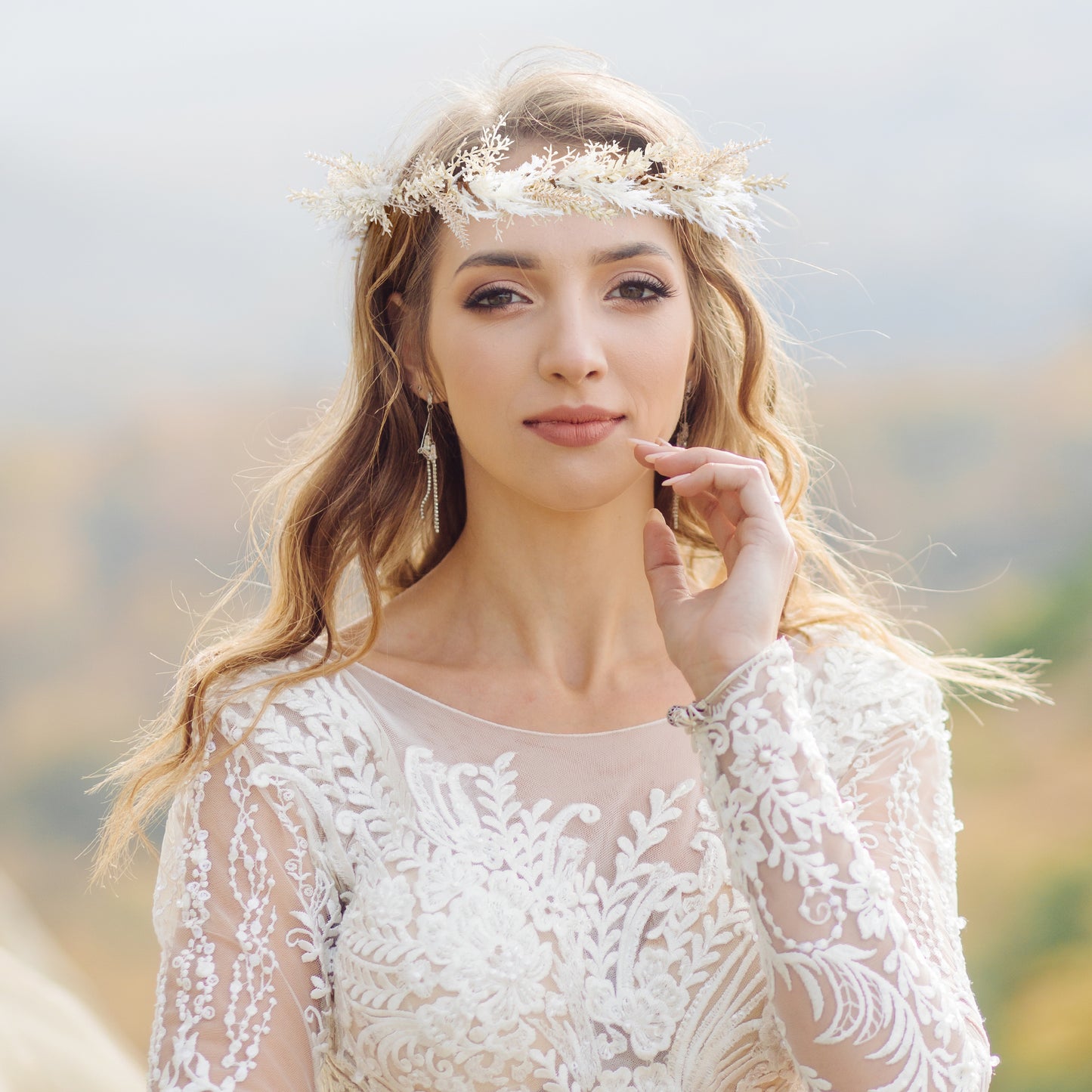 Golden Leaf Crown: Forest Elf Headpiece