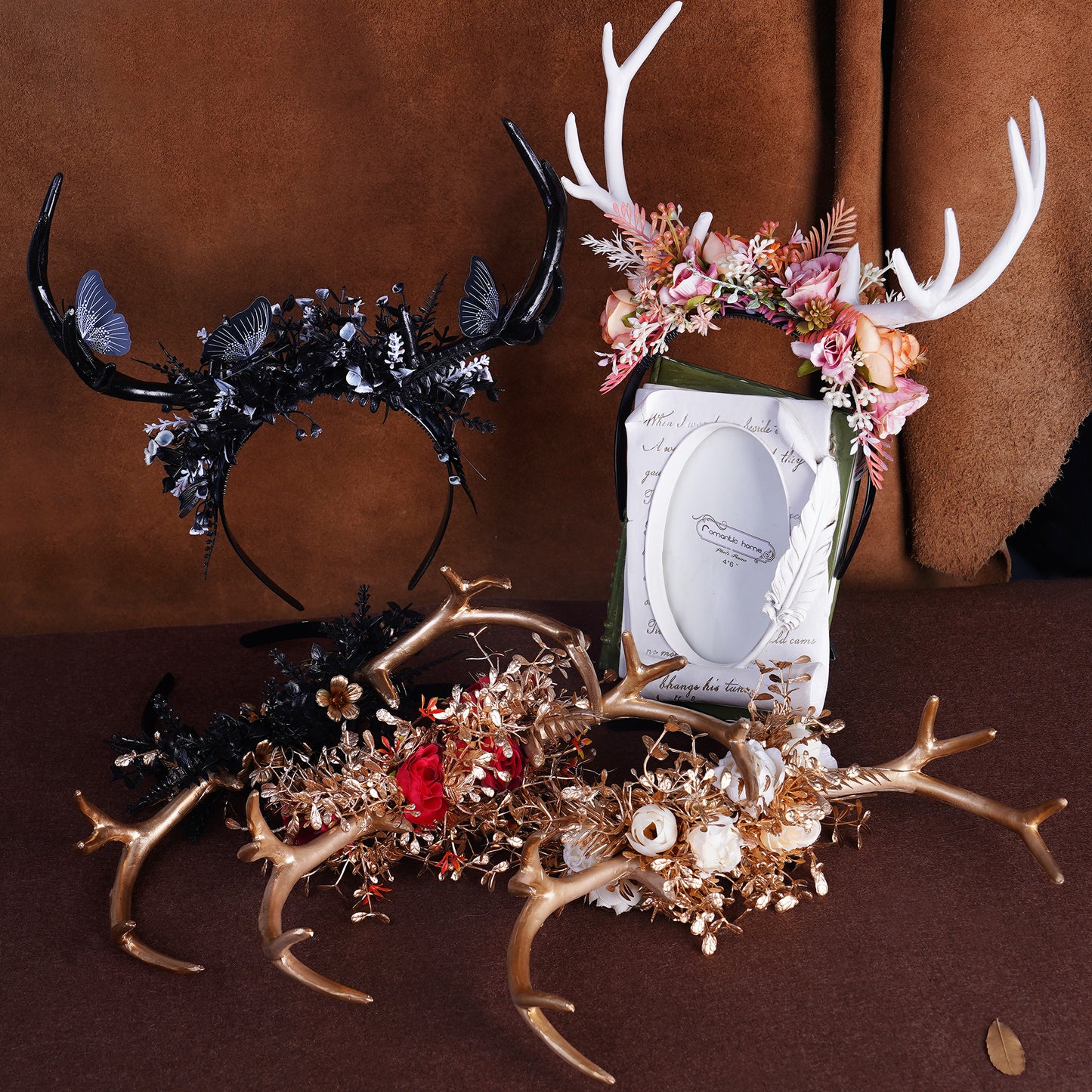 Black Elven Crown: Woodland Twig, Dark Vine, Fairy Headpiece