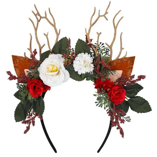 Handmade Branch Antler Headband - Woodland Flower Hairband