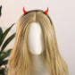 MOSTORY Red Demon Horns Headband - Handmade Devil Horn