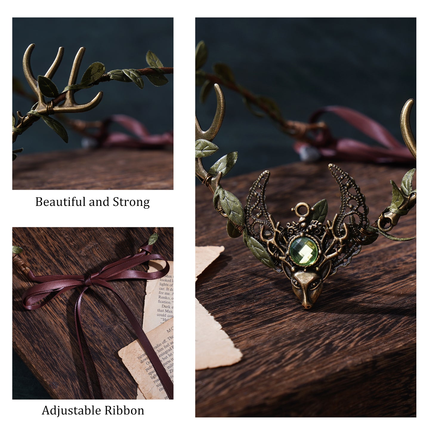 Deer Antler Crown: Forest Elf Headpiece