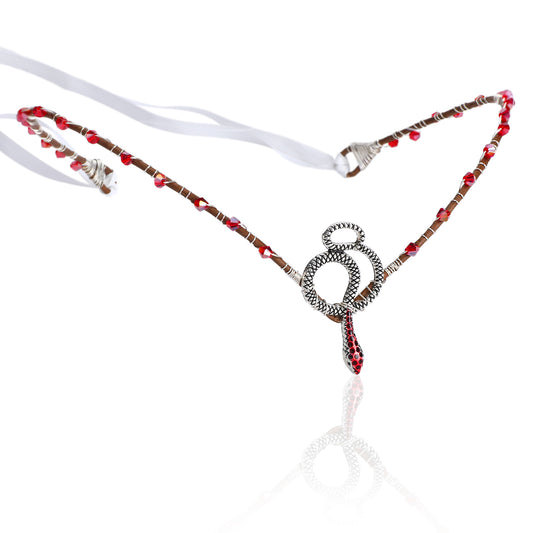 Red Snake Elf Crown - Handmade Celtic Circlet