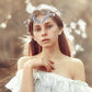 Moon Woodland Crown Fairy: Silver Leaves Headpiece, Forest Twig Circlet