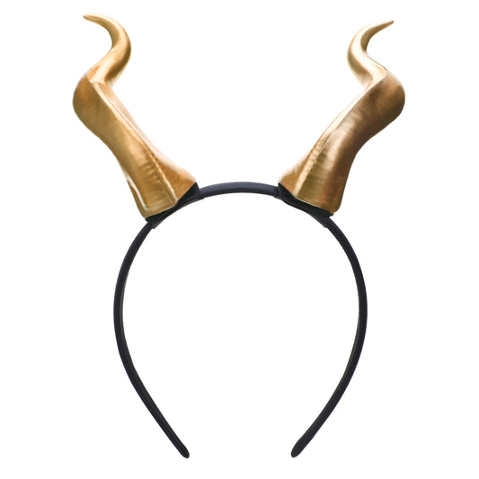 Gold Gothic Horns Headband