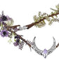 MOSTORY Purple Elf Flower Crown for Women, Moon Elves Headpiece