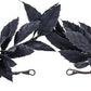 MOSTORY Black Greek Laurel Crown - Handmade Dark Leaf Headband