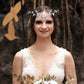 Moon Woodland Crown Fairy: Silver Leaves Headpiece, Forest Twig Circlet