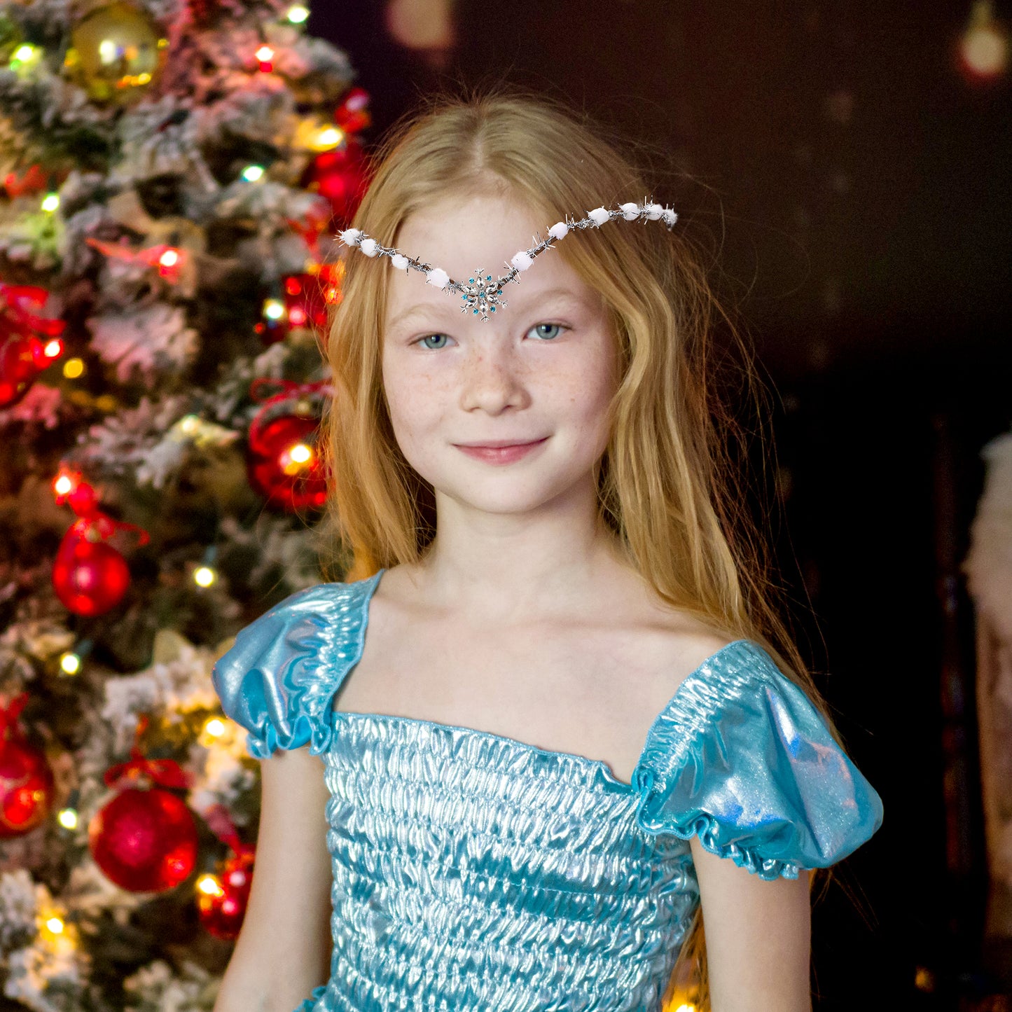 Christmas Headpiece: White Snowflake Crown