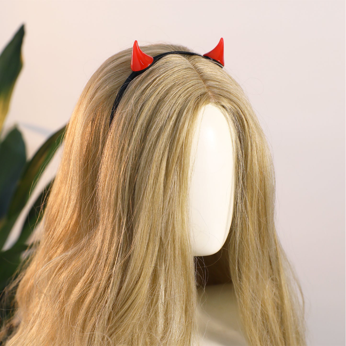 MOSTORY Red Ox Horns Headband - Handmade Demon Horn Headband