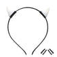 White Demon Horns Headband - Devil Horn Hairhoop with Clips for Women Halloween Renaissance Ren Faire Cosplay