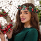 Christmas Flower Crown: Pine Twig Circlet Headband