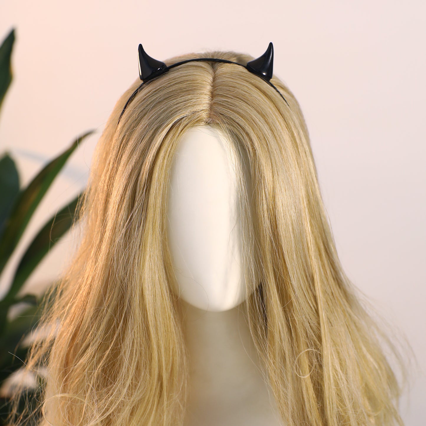 MOSTORY Red Devil Horns Headband - Handmade Horn Headband with Clips Demon Hairhoop Gothic Horn