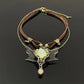 Layered Butterfly Necklace for Women Renaissance Vintage Hippie