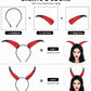 MOSTORY Gold Gothic Devil Horns Headband Halloween Costume Party