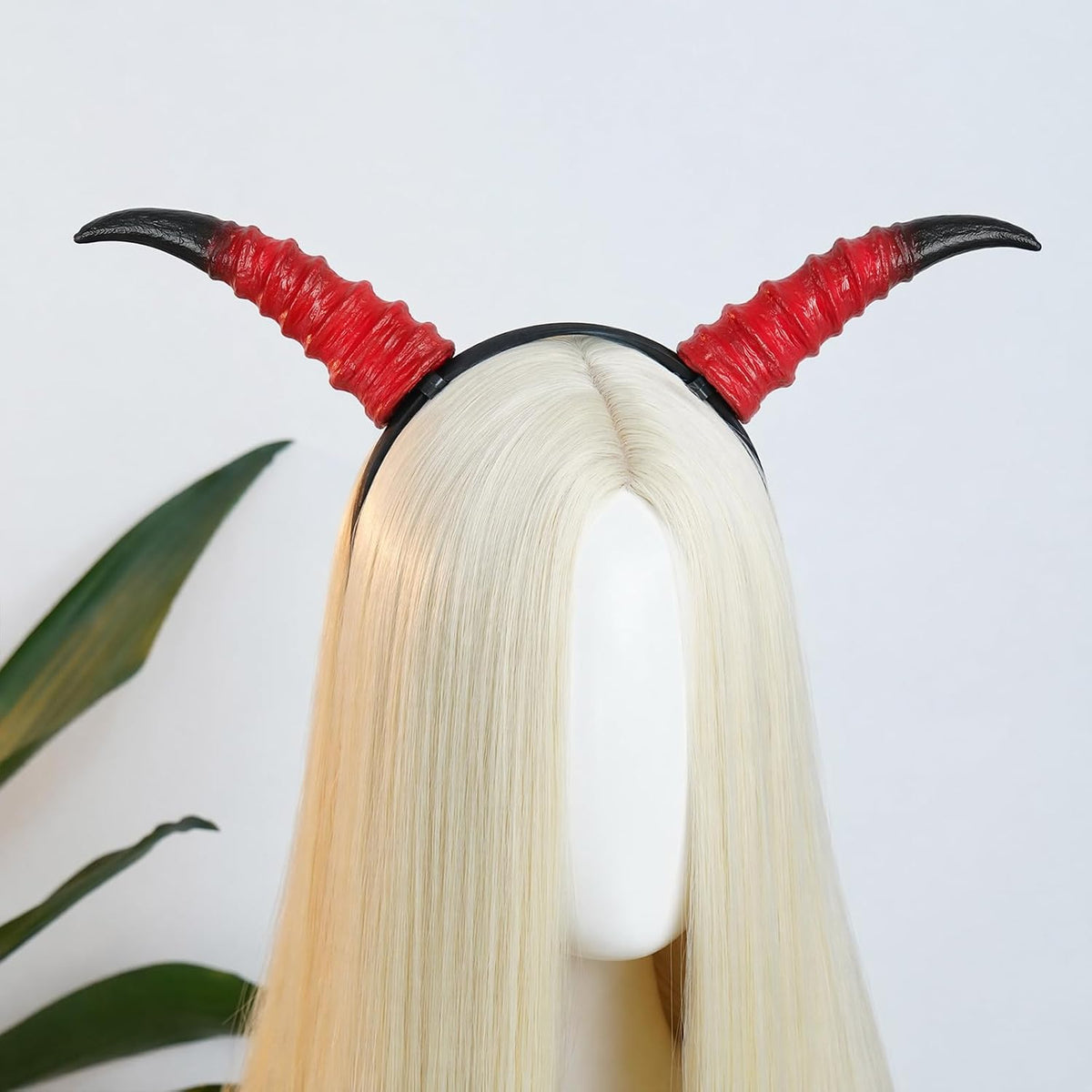 MOSTORY Black Gothic Devil Horns Headband for Halloween Costume Adult
