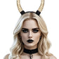 Black Antelope Horns Headband – Detachable Devil Horns