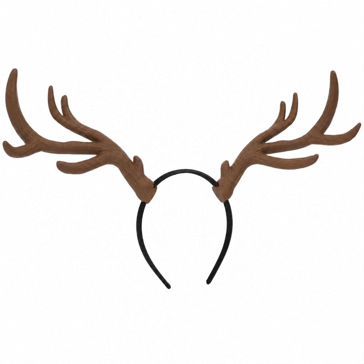 MOSTORY 3D Brown Deer Antlers Headband for Women Renaissance Cosplay