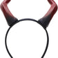 MOSTORY Red Devil Horns Headband, Gradient Demon Horns for Adults