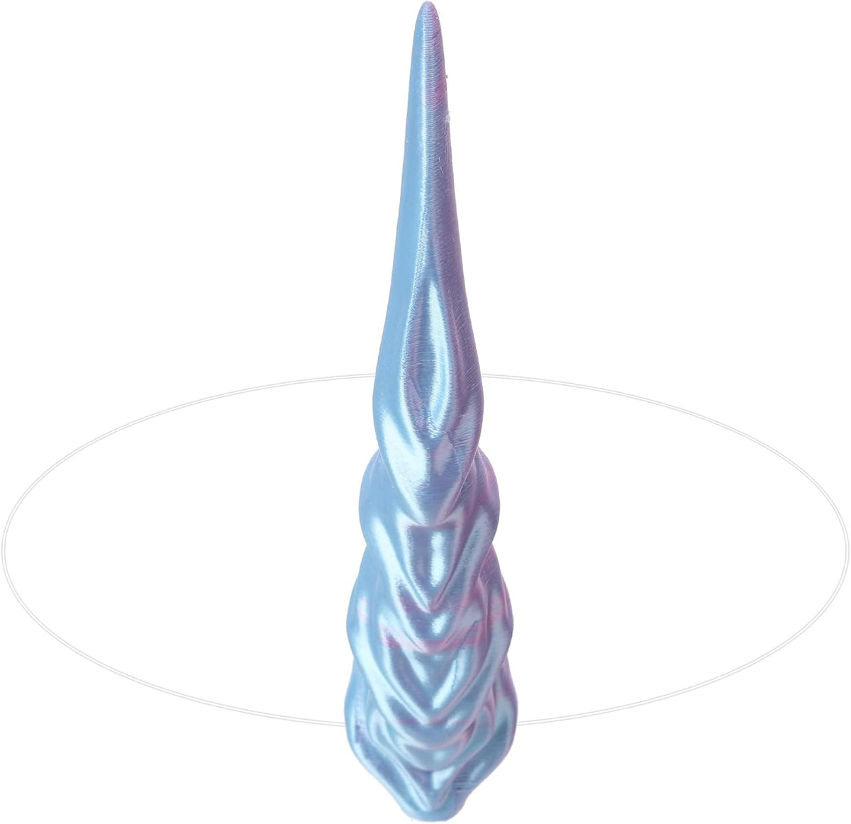 MOSTORY 3D White Blue Devil Horn Adult Halloween Cosplay