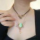 Layered Butterfly Necklace for Women Renaissance Vintage Hippie