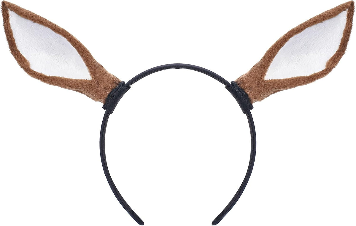 MOSTORY White Reindeer Antler Headband - Detachable Cosplay Hairband