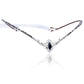 MOSTORY Handmade Black Rhinestone Fairy Elf Tiara