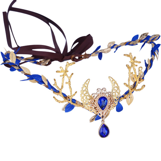 Moon Elf Crown: Woodland Gold Branch