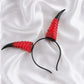 MOSTORY Gold Gothic Devil Horns Headband Halloween Costume Party