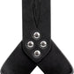 Viking Leather Sword Frog Holster, Black Renaissance